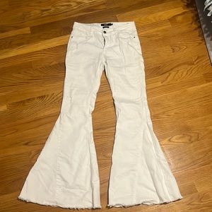 L&B White Bell Bottom Flare Jeans